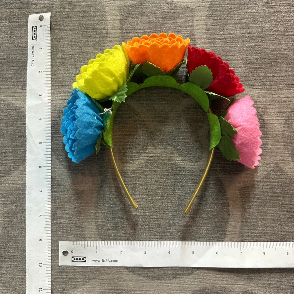 Floral Kids Headband colorful rainbow